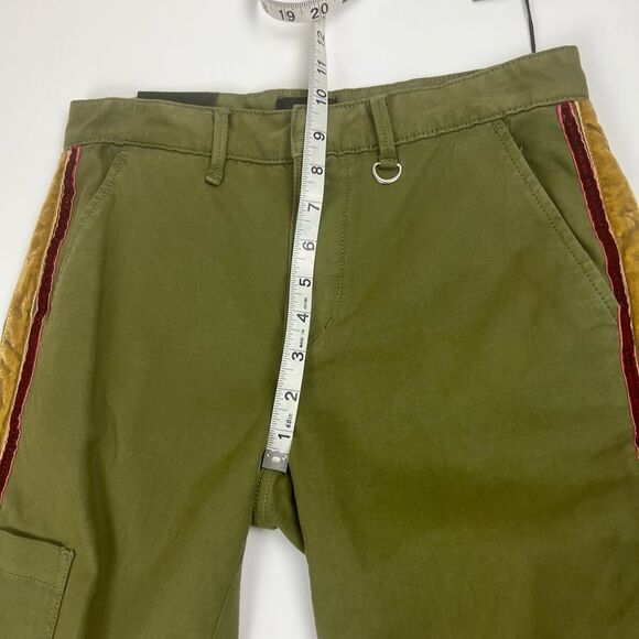 Joes Green Cargo Pants with Velvet Stripe - Picture 12 of 14